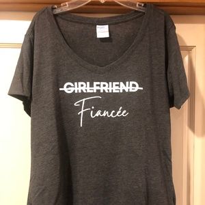 Girlfriend Fiancée T'Shirt - L, NWOT